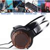 lotorasia Wired Over Ear Headphones, Studio Headset Music Recording 50mm Drivers 3.5mm/6.35mm Audio Jack for Guitar amp Recording and Music AudiophileNon Solid Wood view 2