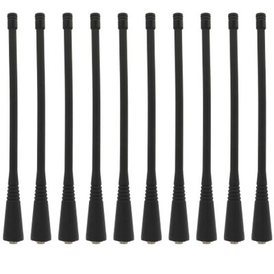10Pcs UHF CP200 Antenna Compatible with Motorola HT1250 CP040 CP185 CP200 CP200D CP200XLS GP300 EX500 EX600CT250 PR400 HT750 400-470 MHz 6.6 Inch (16.8CM)