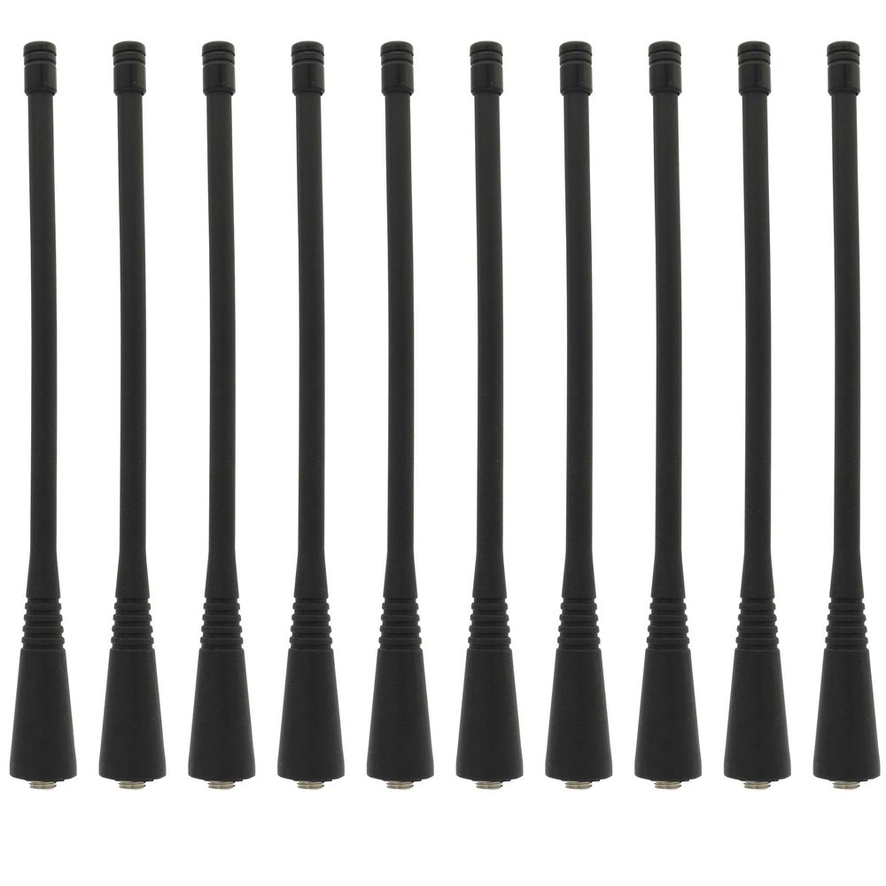 10Pcs UHF CP200 Antenna Compatible with Motorola HT1250 CP040 CP185 CP200 CP200D CP200XLS GP300 EX500 EX600CT250 PR400 HT750 400-470 MHz 6.6 Inch (16.8CM)