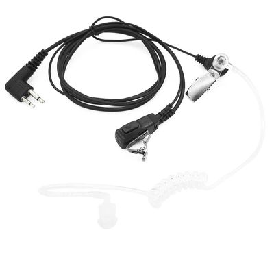 2 Pin Acoustic Tube Earphone Walkie Talkie Headset Earpiece 2 Way Radio Earpiece with Ptt for Motorola Radio CLS1410, CLS1450, CP200, CP300, GP308 walkie Talkie
