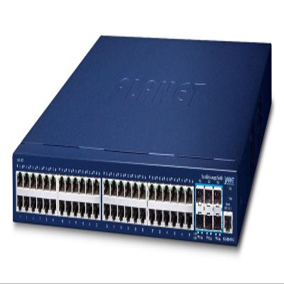 Planet Layer 3 48-Port 10/100/1000T + 6-Port 10G SFP+ Stackable, W127040303 (+ 6-Port 10G SFP+ Stackable Managed Switch (Hardware Stacking up to 8 Units, Hardware-Based Layer 3)