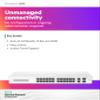 HPE Networking Instant On Switch Series 1430 26-Port Gb Unmanaged Layer 2 Ethernet Switch | 26x 1G | 2X SFP Uplink Ports | Fan-Less | US Cord (R8R50A#ABA) view 4
