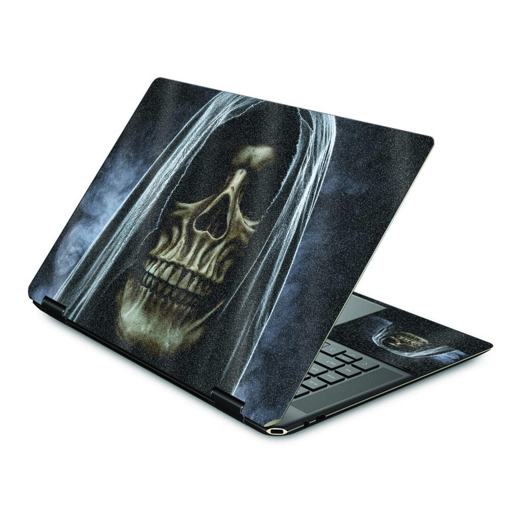 MightySkins Glossy Glitter Skin Compatible with HP Spectre X360 16" (2022) - Reaper Skull | Protective, Durable High-Gloss Glitter Finish | Easy to Apply, Remove, and Change Styles | Made in The USA