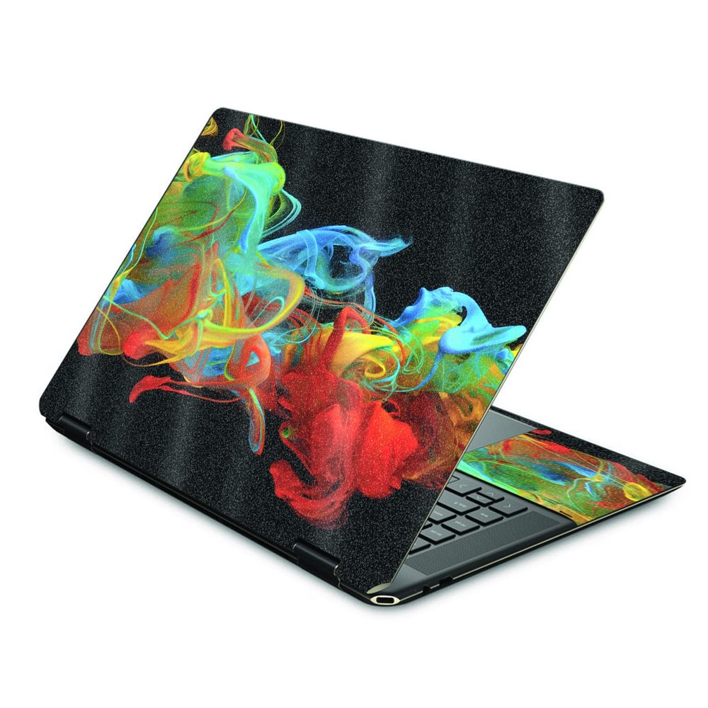 MightySkins Glossy Glitter Skin Compatible with HP Spectre X360 16" (2022) - Primary Smoke | Protective, Durable High-Gloss Glitter Finish | Easy to Apply, Remove, and Change Styles | Made in The USA