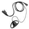 2 Pin D-Shape Earpiece Headset MIC PTT Mic Earpiece Earphone for Baofeng for Kenwood Ear Hook view 2