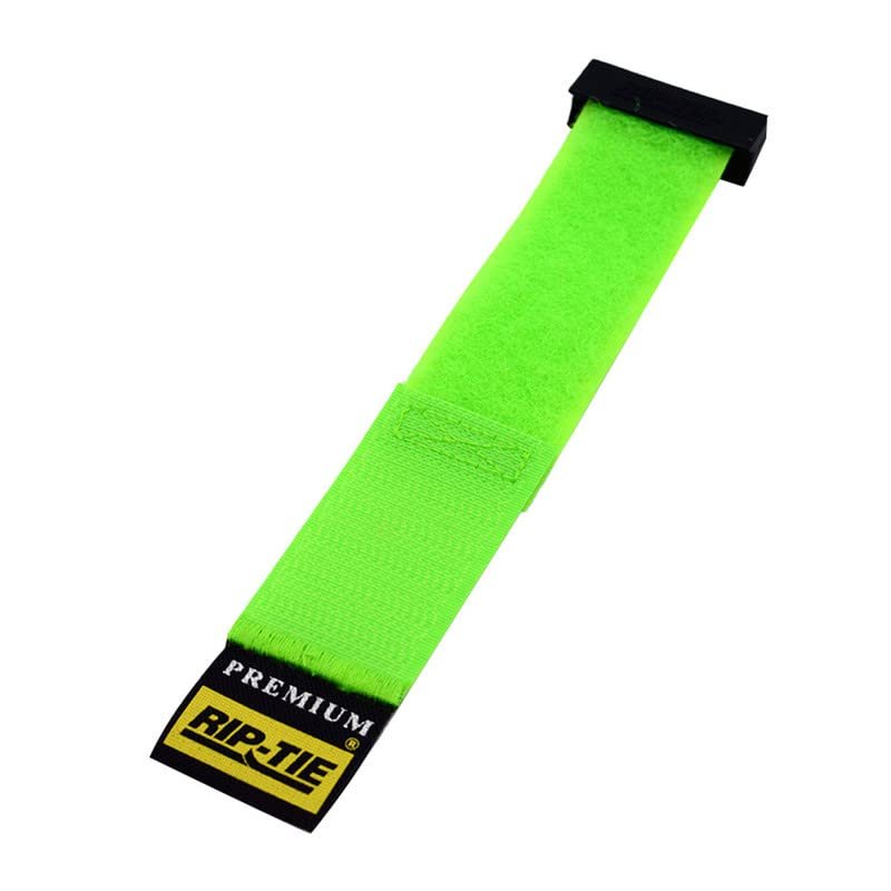 RIP-TIE 1 x 4.5 Rip-Lock CableWrap Cable Tie Perfect for Heavy Duty Cables 10 Pack Neon Green