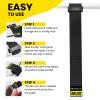 RIP-TIE 1 x 4.5 Rip-Lock CableWrap Cable Tie Perfect for Heavy Duty Cables 10 Pack Neon Green view 2