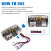 ihreesy Converter Audio Signal Adapter,High Frequency to Low Frequency Speaker Level Converter Car Audio Converter Stereo High to Low Impedance Converter Adapter view 3