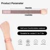 1 Pack Kids Wristband for AirTag, Nylon Watch Band GPS Tracker Holder Protective Case Compatible with Apple Air Tag, Adjustable Anti-lost Bracelet for Toddler Baby Children Elders (Pink) view 3
