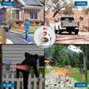HTZSAFE 1/2 Mile Long Range Solar Driveway Alarm - Outdoor Weatherproof Wireless Motion Sensor&Detector- Portable Receiver Has Long Last Backup Battery - DIY Security System- 1 Receiver + 4 Sensors view 2