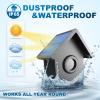 HTZSAFE 1/2 Mile Long Range Solar Driveway Alarm - Outdoor Weatherproof Wireless Motion Sensor&Detector- Portable Receiver Has Long Last Backup Battery - DIY Security System- 1 Receiver + 4 Sensors view 4