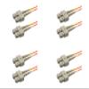 SpeedyFiberTX - 4-Pack 50 Feet Multimode OM1 Duplex SC to SC Fiber Patch Cable, Corning OM1 62.5/125 Optical Fiber, Orange Riser OFNR Cable Jacket view 1
