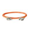 SpeedyFiberTX - 4-Pack 50 Feet Multimode OM1 Duplex SC to SC Fiber Patch Cable, Corning OM1 62.5/125 Optical Fiber, Orange Riser OFNR Cable Jacket view 2