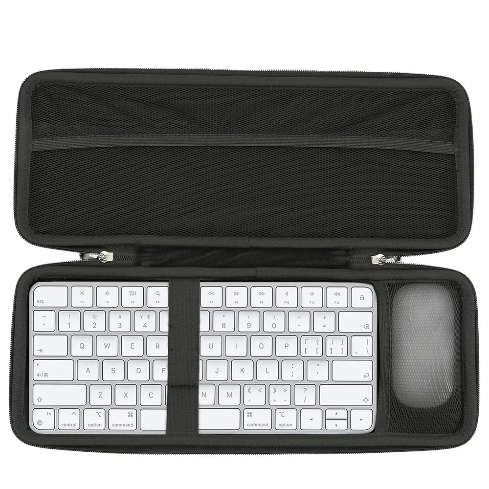RAIACE Hard Storage Case Compatible with Apple Magic Keyboard Numeric Keypad + Apple Magic Mouse. (Case Only) - Black