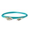 SpeedyFiberTX - 12-Pack 55 Meter Multimode OM3 Duplex SC to LC Fiber Patch Cable, Corning OM3 ClearCurve 50/125 Optical Fiber, Fire Retardant Plenum Cable Jacket view 2