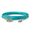 SpeedyFiberTX - 12-Pack 55 Meter Multimode OM3 Duplex SC to LC Fiber Patch Cable, Corning OM3 ClearCurve 50/125 Optical Fiber, Fire Retardant Plenum Cable Jacket view 3