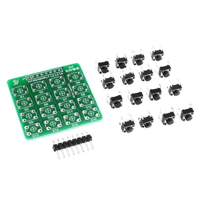 SGerste 4X4 Matrix Keyboard Tact Touch Switch MCU Learning Board Development Board External Expansion Kit 3Pcs