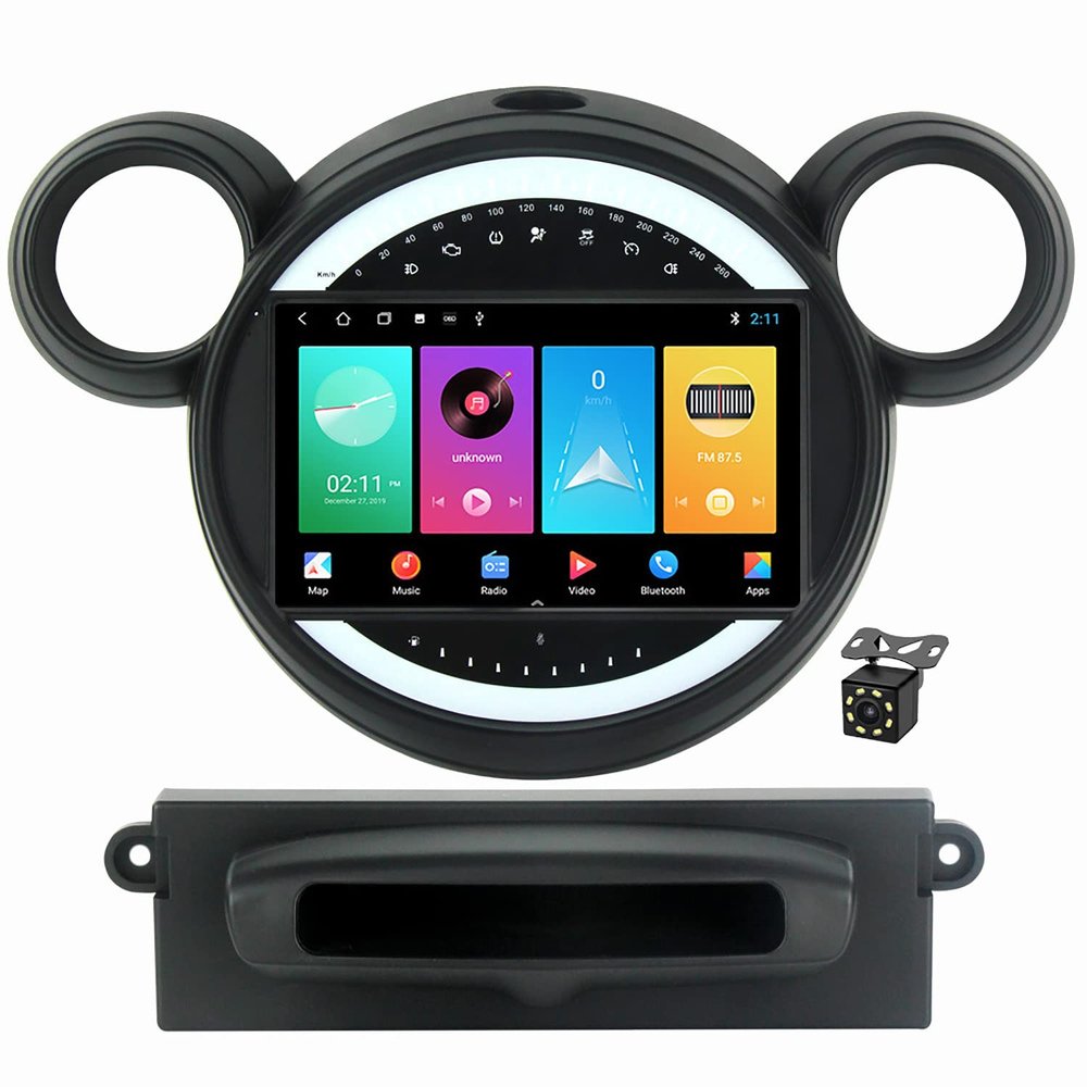 9 Inch Android 11 Car Stereo Radio for BMW Mini Cooper Countryman R60 R61 2010-2016 Multimedia Video Player Support Carplay SWC WiFi 4G Bluetooth FM AM+Backup Camera,M100s/1+16g