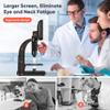 Hoiaost  2000x Dual Lens Digital Microscope 7 Inch Hd IPS Large Screen Multiple Len Support Computer Viewing Led USB Magnifier view 3