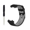 KangPlus Strap Compatible with Amazfit T-Rex 2,Women Men Sport Soft Silicone Wristband Breathable Adjustable Bracelet Accessories with Install Tool - Black+Gray view 2
