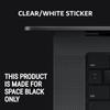 Synerlogic (10pcs) Mac OS Shortcuts Sticker | Keyboard Stickers for macOS | Laminated Vinyl MacBook Cheatsheet for Laptop | MacBook Shortcuts 2025 (Clear/White/10pk) view 3