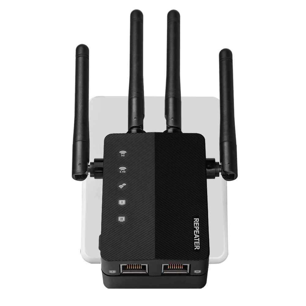 GOFOIT [2022 Newest] WiFi Range Extender Signal Booster, WiFi Extender 1200Mbps, Cover Up to 8500 Square Feet and 40 Devices, Dual Band 2.4G 5G WiFi Range Extender, WiFi Booster WiFi Repeater1