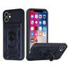 for Apple iPhone 14 PRO MAX 6.7" Elite Camera Push Magnetic Ring Stand Hybrid Case Cover - Blue view 1