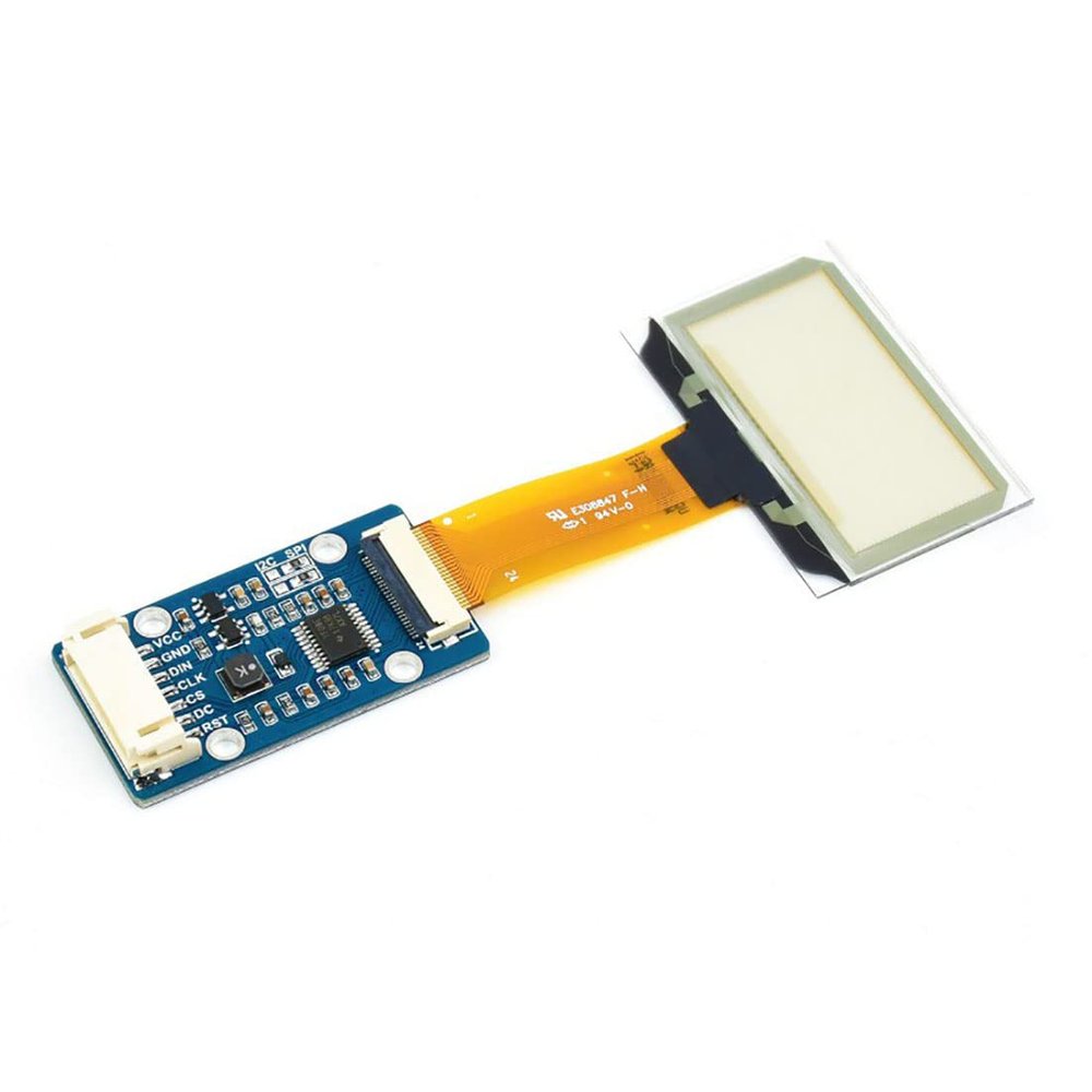 Coolwell 1.51inch Transparent OLED Compatible Raspberry Pi/Ardui/TM32, Display Light Blue Color, 12864, SPI/I2C Interfaces
