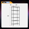 BestOffice Adjustable Wire Shelving Storage Shelves Heavy Duty Shelving Unit for Small Places Kitchen Garage (Black, 13 D x 23 W x 59 H) view 3