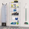 BestOffice Adjustable Wire Shelving Storage Shelves Heavy Duty Shelving Unit for Small Places Kitchen Garage (Chrome, 13" D x 23" W x 59" H) view 2