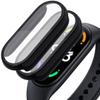 Acadeny [2-Pack Case with Tempered Glass Screen Protector Compatible for xiaomi Band 7, 9H Hardness 360 All-Round Protective Ultra Thin Protective PC Case Cover for mi Band 7 Black Black view 1