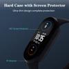 Acadeny [2-Pack Case with Tempered Glass Screen Protector Compatible for xiaomi Band 7, 9H Hardness 360 All-Round Protective Ultra Thin Protective PC Case Cover for mi Band 7 Black Black view 4
