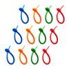 Hemobllo 12pcs Silicone Cable Organizer for Data Cords Headphone Wire Holders Mixed Colors and for Home Office and Travel view 1