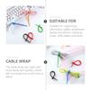 Hemobllo 12pcs Silicone Cable Organizer for Data Cords Headphone Wire Holders Mixed Colors and for Home Office and Travel view 2