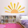 42.1x23.6 inch Boho Half Sun Decal - Large Decal, Sunshine Wall Stickers, Vinyl Peel and Stick Decals for Nursery and Kids Room Playroom view 3