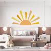 42.1x23.6 inch Boho Half Sun Decal - Large Decal, Sunshine Wall Stickers, Vinyl Peel and Stick Decals for Nursery and Kids Room Playroom view 4