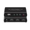 8K 60Hz HDMI Splitter 1x2 4K 120Hz HDMI 2.1 Splitter Converter 1 in 2 Out HDCP 2.3 UHD HLG HDR 7680x4320P for 8KTV PS5 Xbox Game view 1