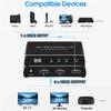 8K 60Hz HDMI Splitter 1x2 4K 120Hz HDMI 2.1 Splitter Converter 1 in 2 Out HDCP 2.3 UHD HLG HDR 7680x4320P for 8KTV PS5 Xbox Game view 2