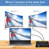 8K 60Hz HDMI Splitter 1x2 4K 120Hz HDMI 2.1 Splitter Converter 1 in 2 Out HDCP 2.3 UHD HLG HDR 7680x4320P for 8KTV PS5 Xbox Game view 4