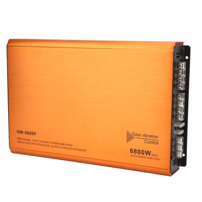 Car Amplifier, Car Audio Amplifier Multiple Stable Performance High Efficiency 6800W 4 Channel Universal for Vehicles