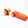 for Surlok Power Connectors 8mm 50mm Right Angle Plug Socket Orange IP65 Busbar Lug One Pair (200A) view 1