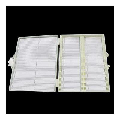 Microscope Kit Microscope Slides Box for 10 Or 25 Or 50 Or 100 Pieces Microscope Slide Storage Microscope Lens Adapters (Color : for 100 pcs w Lock)