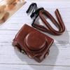 YUNCHAO Camera Accessories Full Body Camera PU Leather Camera Case Bag with Strap for Canon PowerShot G7 X Mark II Camera Bags view 4