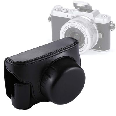 YUNCHAO Camera Accessories Full Body Camera PU Leather Camera Case Bag with Strap for Panasonic Lumix GF7 / GF8 / GF9 Camera Bags