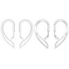2 Pairs Ear Hook Compatible with AirPods Pro 3 2 1 Gen, YINVA Multi-Dimensional Adjustable Ear Holder (White+Transparent) view 1