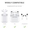 2 Pairs Ear Hook Compatible with AirPods Pro 3 2 1 Gen, YINVA Multi-Dimensional Adjustable Ear Holder (White+Transparent) view 2
