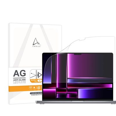Armor Flexible Glass Screen Protector for MacBook Pro (for 14" / 16"), Anti Glare with Blue Light Filter (MacBook Pro 16")