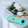 HEYSONG Portable Bluetooth Speaker, Waterproof Wireless Shower Speakers with Good Bass, IPX7 Floating, 5000mAh, TF Card, Loud Sound for Beach, Pool, Kayak Accessories, Gifts for Women, Girl-Mint Green view 4