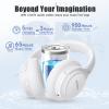 BERIBES Bluetooth Headphones Over Ear, 65H Playtime and 6 EQ Music Modes Wireless Headphones with Microphone, HiFi Stereo Foldable Lightweight Headsets, Deep Bass for Home Office Cellphone PC Ect. view 3
