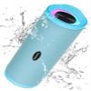 HEYSONG Portable Bluetooth Speaker, Waterproof Wireless Shower Speakers with Good Bass, IPX7 Floating, 5000mAh, TF Card, Loud Sound for Beach, Pool, Kayak Accessories, Gifts for Women, Girl-Sky Blue view 1